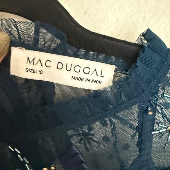 Mac Duggal Twilight Blue Embellished Mini Dress - Picture 7 of 11